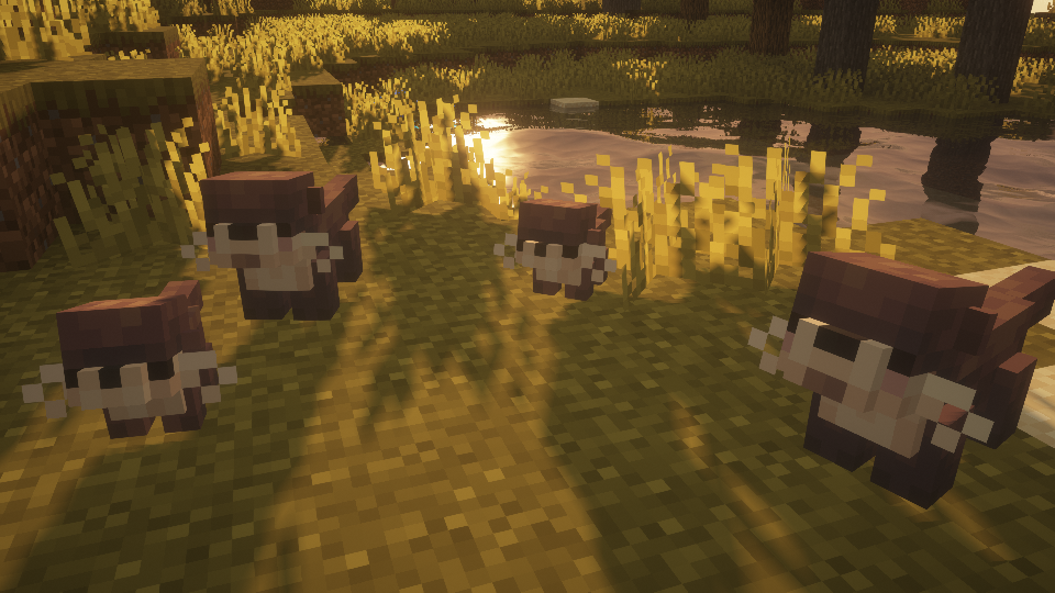 Red panda companions in Minecraft