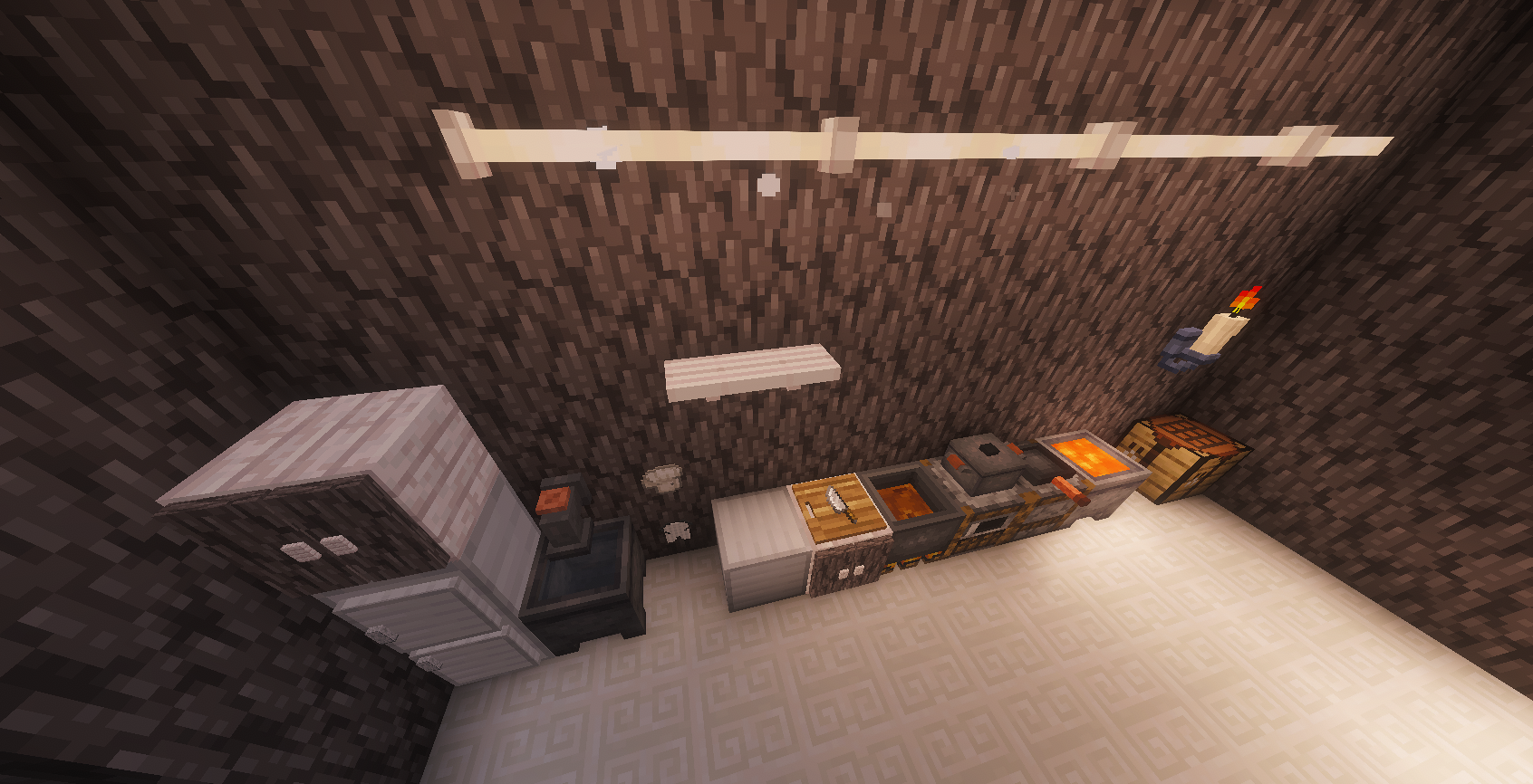 Cozy underground Minecraft base