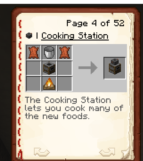 Josh's More Foods Cooking Station crafting recipe