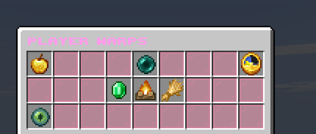 BambiSMP Player Warps browser menu