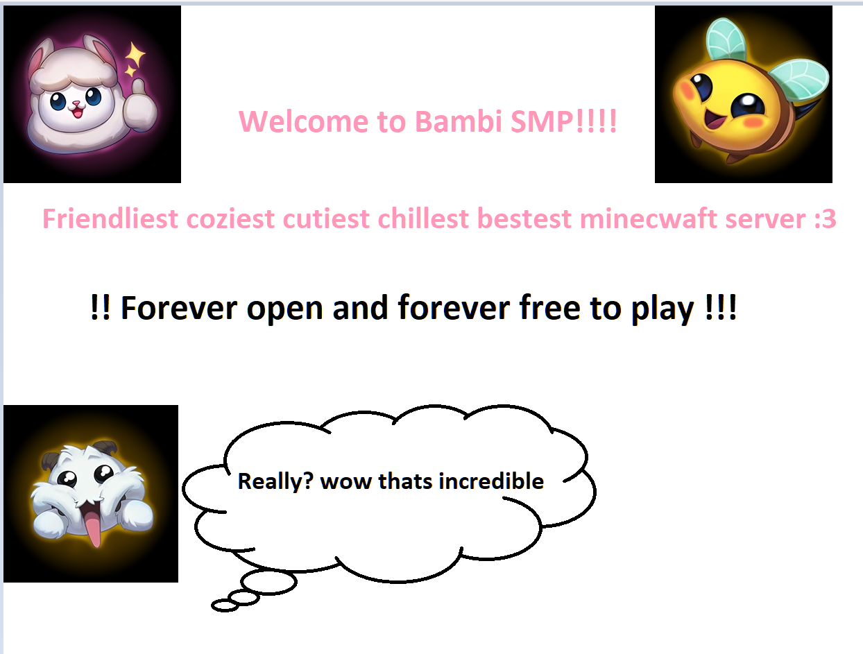 Welcome to BambiSMP community banner